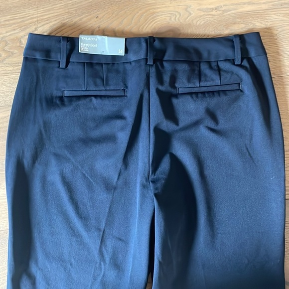 Talbots The Barely Boot Navy Pant Trousers Size 14 NWT - Picture 11 of 13